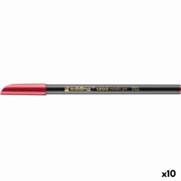 Marķiera Pildspalva Edding 1200 metāls Sarkans (10 gb.)