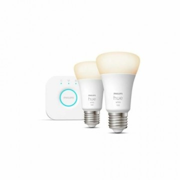 LED Spuldze Philips Kit de inicio E27 E27 F 2100 W 9,5 W Balts (2700k) (2 gb.)