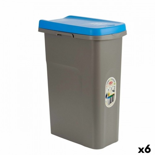 Atkritumu tvertne Stefanplast Zils Pelēks Plastmasa 25 L (6 gb.) image 1