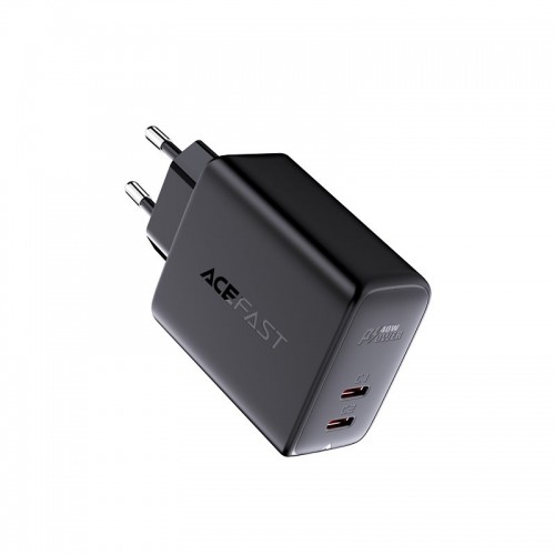 Acefast charger 2x USB Type C 40W, PPS, PD, QC 3.0, AFC, FCP white (A9 white) image 2