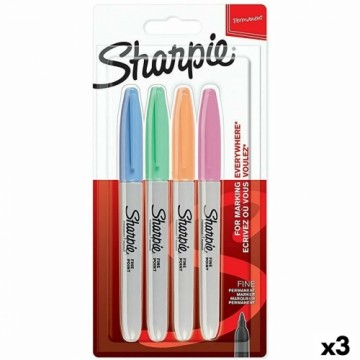 Набор маркеров Sharpie Разноцветный 4 Предметы 0,9 mm (3 штук)