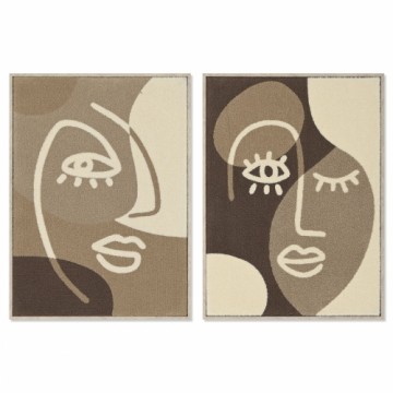 Glezna Home ESPRIT Abstrakts 53 x 4,3 x 73 cm (2 gb.)