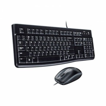 Klaviatūra un Optiskā Datorpele Logitech Desktop MK120 1000 dpi USB