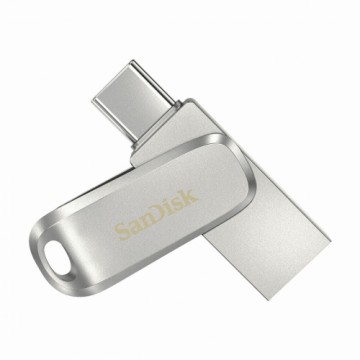 USB Zibatmiņa SanDisk Ultra Dual Drive Luxe 512 GB Sudrabains Tērauds 512 GB