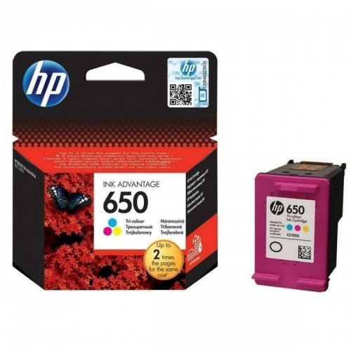 Oriģinālais Tintes Kārtridžs HP 650 Daudzkrāsains image 1