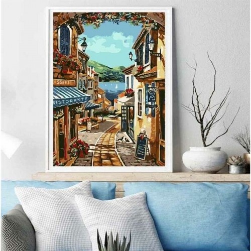 Painting by Numbers Set Alex Bog Descent to Lake di Iseo 40 x 50 cm image 3