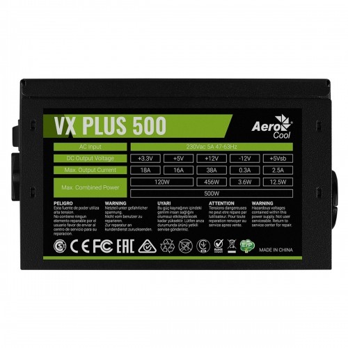 Strāvas padeve Aerocool VX Plus 500 500 W ATX 80 PLUS image 3