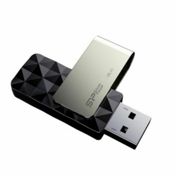 USB Zibatmiņa Silicon Power Blaze B30 Melns Melns/Sudrabains 256 GB