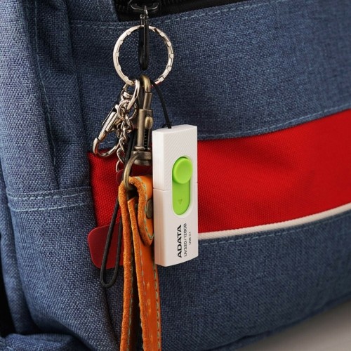 USB Zibatmiņa Adata UV320 Zaļš Balts/Zaļš 128 GB image 3