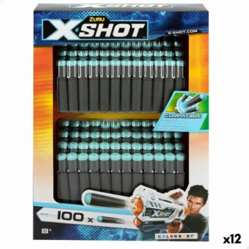 Дартс Zuru X-Shot 100 Предметы 1,3 x 6,7 x 1,3 cm (12 штук)
