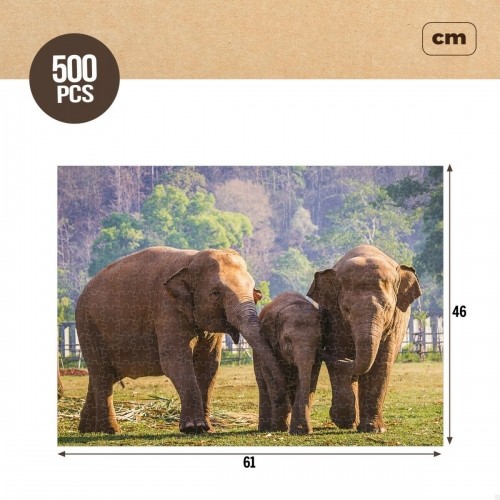 Головоломка Colorbaby Elephant 500 Предметы 6 штук 61 x 46 x 0,1 cm image 3