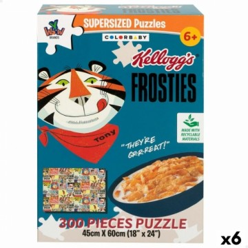 Puzle un domino komplekts Colorbaby Kellogg's Frosties 300 Daudzums 6 gb. 60 x 45 x 0,1 cm