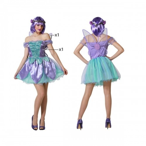 Bigbuy Carnival Svečana odjeća za odrasle Violets Feja image 1