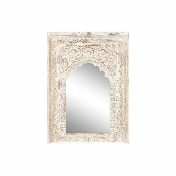 Настенное зеркало Home ESPRIT Белый Древесина манго 60 x 6 x 87 cm