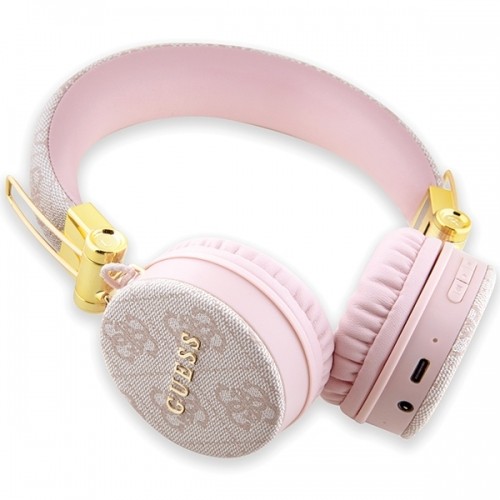 Guess słuchawki nauszne Bluetooth GUBH704GEMP różowy|pink 4G Metal Logo image 2
