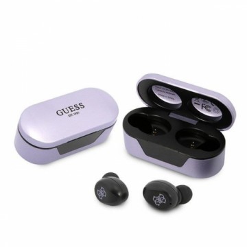 Guess słuchawki Bluetooth GUTWST31EU TWS + stacja dokująca fioletowy|purple