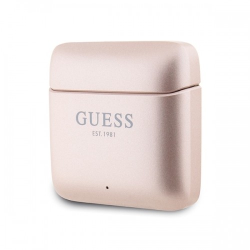 Guess słuchawki Bluetooth GUTWSSU20ALEGP TWS + stacja dokująca różowo złoty|rose gold Printed Logo image 4