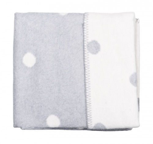 WOMAR Cotton blanket 75x100 S White spots with Grey, 3-Z-KB-014 image 1