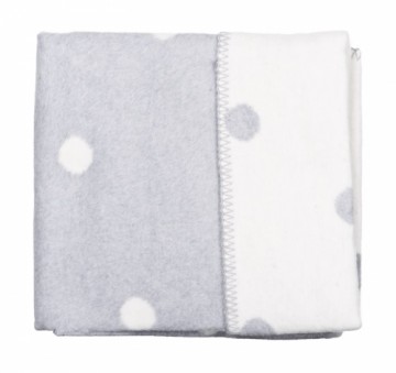 WOMAR Cotton blanket 75x100 S White spots with Grey, 3-Z-KB-014