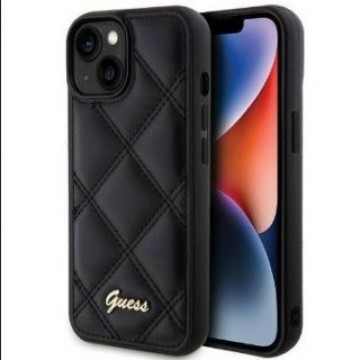 Guess  
       Apple  
       iPhone 15 HC PU QUILTED METAL LOGO 
     Black