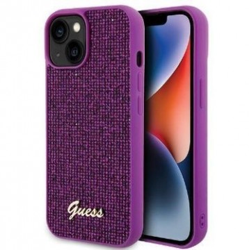 Guess  
       Apple  
       iPhone 15 HC PU DISCO SCRIPT METAL 
     Purple