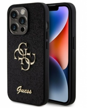 Guess  
       Apple  
       iPhone 15 Pro Fixed Glitter 4G Metal Logo Case 
     Black