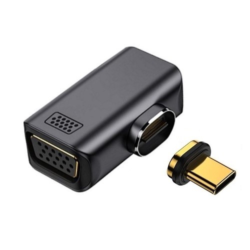 Extradigital Magnetic USB Type-C - VGA Adapter, 1080P, 60Hz image 1