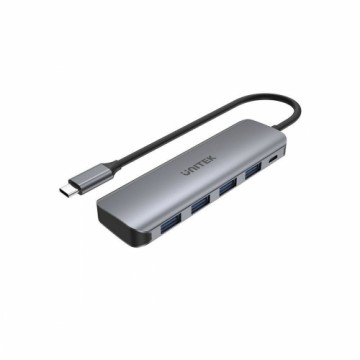 USB Centrmezgls Unitek P5+ Pelēks