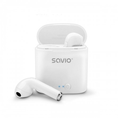 Bluetooth-наушники in Ear Savio TWS-01 Белый image 5