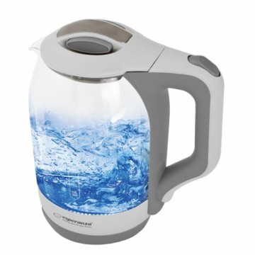Чайник Esperanza EKK025W  Белый Cтекло Пластик 1500 W 1,7 L