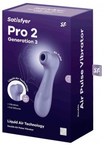 Satisfyer air impulse vibrator Pro 2 Generation 3, lilac image 4