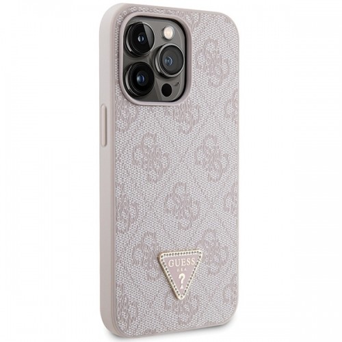 Guess GUHCP13XP4TDSCPP iPhone 13 Pro Max 6.7" różowy|pink hardcase Crossbody 4G Metal Logo image 4