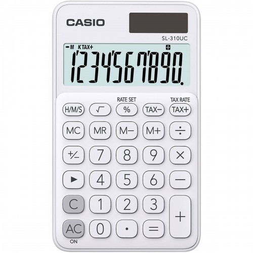Kalkulators Casio SL-310UC-WE Balts Plastmasa 7 x 0,8 x 11,8 cm image 1