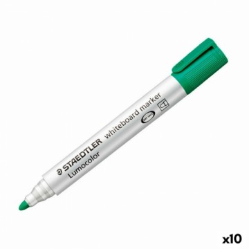 Baltās tāfeles marķieris Staedtler Lumocolor Baltā tāfele 8 Daudzums Zaļš (10 gb.)