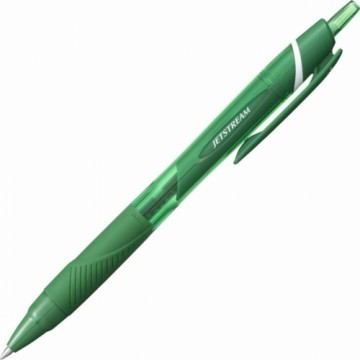 Šķidrās tintes pildspalva Uni-Ball Jetstream SXN-150C-07 Zaļš 1 mm (10 gb.)
