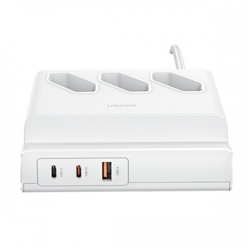 USAMS Listwa zasilająca 65W Super Si Fast Charging USB Extension Socket EU biały|white CC160TC01 (US-CC160) image 1