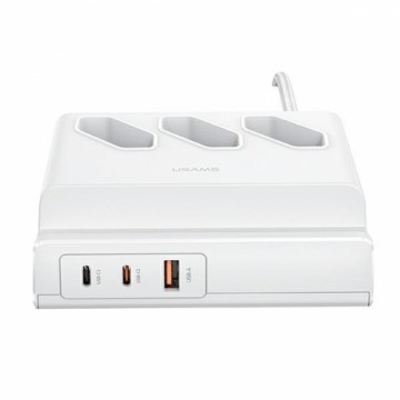 USAMS Listwa zasilająca 65W Super Si Fast Charging USB Extension Socket EU biały|white CC160TC01 (US-CC160)