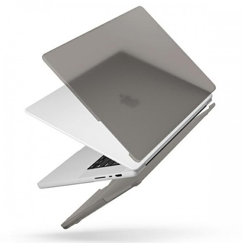 UNIQ etui Claro MacBook Pro 14" (2021) przezroczysty szary|smoke matt grey image 2