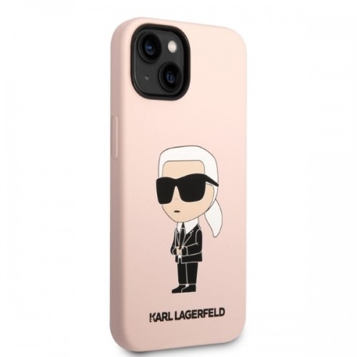 Karl Lagerfeld KLHMP14SSNIKBCP iPhone 14 6,1" hardcase różowy|pink Silicone Ikonik Magsafe image 4
