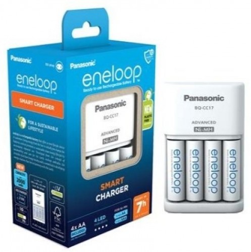 Panasonic Eneloop Smart Baterijas Lādētājs + 4x AA 2000 mAh image 1