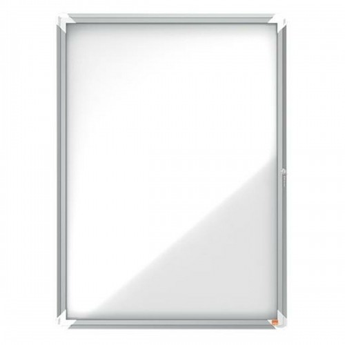 Sludinājumu dēlis Nobo Premium Plus Magnētisks Balts Sudrabains Metāls Stikls image 1