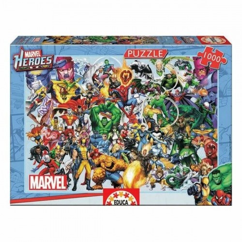 Puzle un domino komplekts Marvel Heroes Educa Heroes Marvel 1000 Daudzums image 2