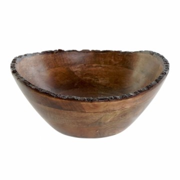 Salātu Trauks DKD Home Decor Tumši brūns Mango koks 30 x 30 x 12 cm
