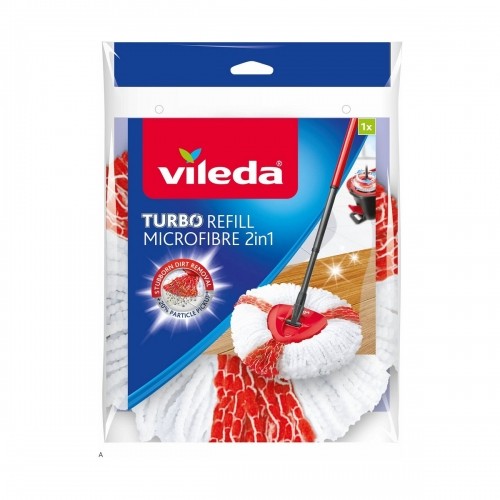 Attīrošās mazgājamās slotas atkārtotas uzpildes komplekts Vileda Turbo 2in1 Rojo/Blanco image 1