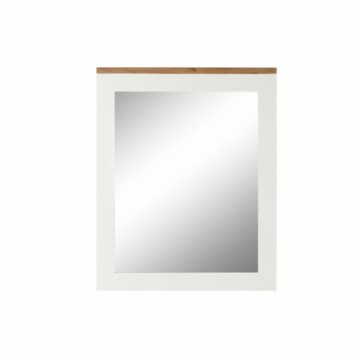Sienas spogulis DKD Home Decor Balts Brūns Akācija Mango koks Urbāns 90 x 1,5 x 113 cm