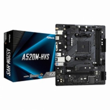 Mātesplate ASRock A520M-HVS AMD AM4 AMD AMD® A520