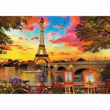 Puzle un domino komplekts Educa Sunset In Paris 2000 Daudzums