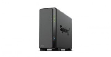 Synology  
         
       Tower NAS DS124 up to 1 HDD/SSD, Realtek, RTD1619B, Processor frequency 1.7 GHz, 1 GB, DDR4, 1x1GbE, 2xUSB 2.0