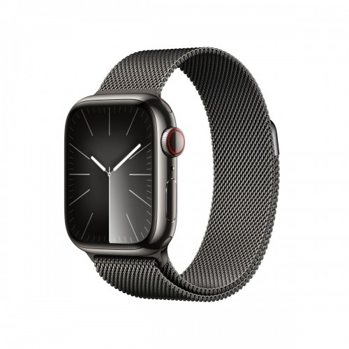 AppleWatch S9 Edelstahl Cellular 41mm Graphit Milanaise image 1