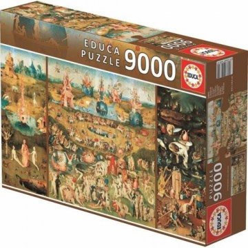 Puzle un domino komplekts Educa 14831 El Bosco - Garden of Delights 9000 Daudzums